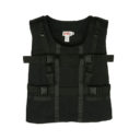 LiftVest adult poncho vest black, backview